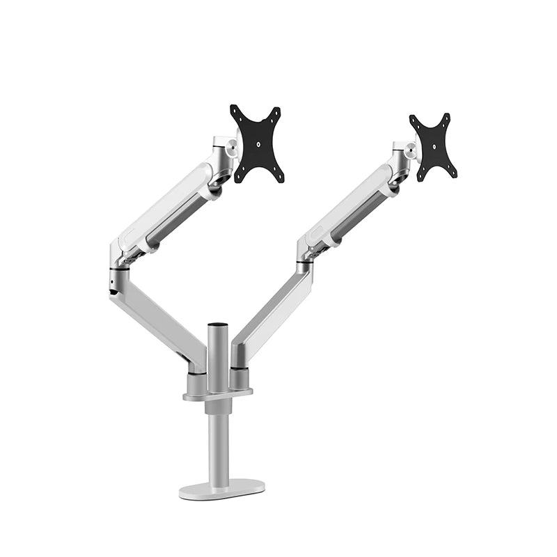 Hyvarwey OL-2Z Desktop 17-32 inch Dual Monitor Mount Arm Full Motion Aluminum Monitor Holder Gas Spring Arm Load 2-8kgs Each