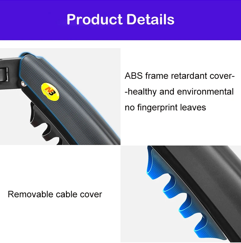 NB F80 Desktop Gas Spring 17-30" LCD LED Monitor Holder Mount Arm Full Motion Display Stand Loading 2-9 Kgs