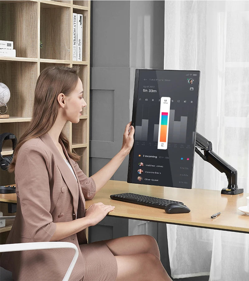 NB F80 Desktop Gas Spring 17-30" LCD LED Monitor Holder Mount Arm Full Motion Display Stand Loading 2-9 Kgs