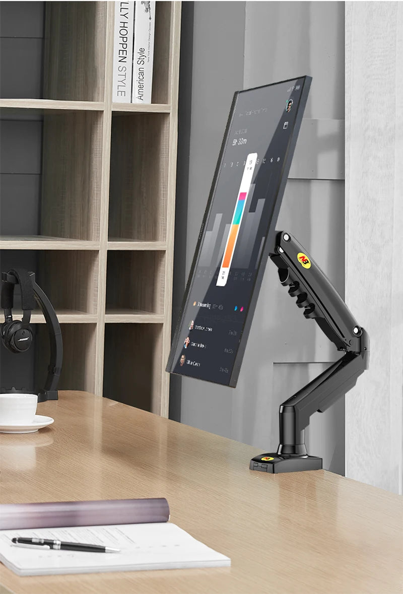 NB F80 Desktop Gas Spring 17-30" LCD LED Monitor Holder Mount Arm Full Motion Display Stand Loading 2-9 Kgs