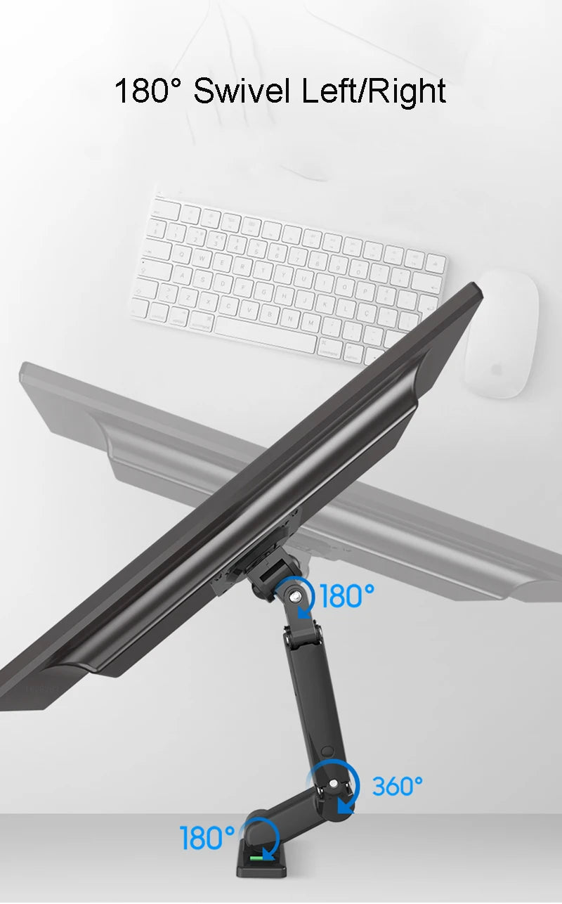 New NB F150 Gas Spring 24-35 inch LED TV Wall Mount Monitor Holder Ergonomic Mount Arm Max. VESA 100*100mm Loading 3-12kgs