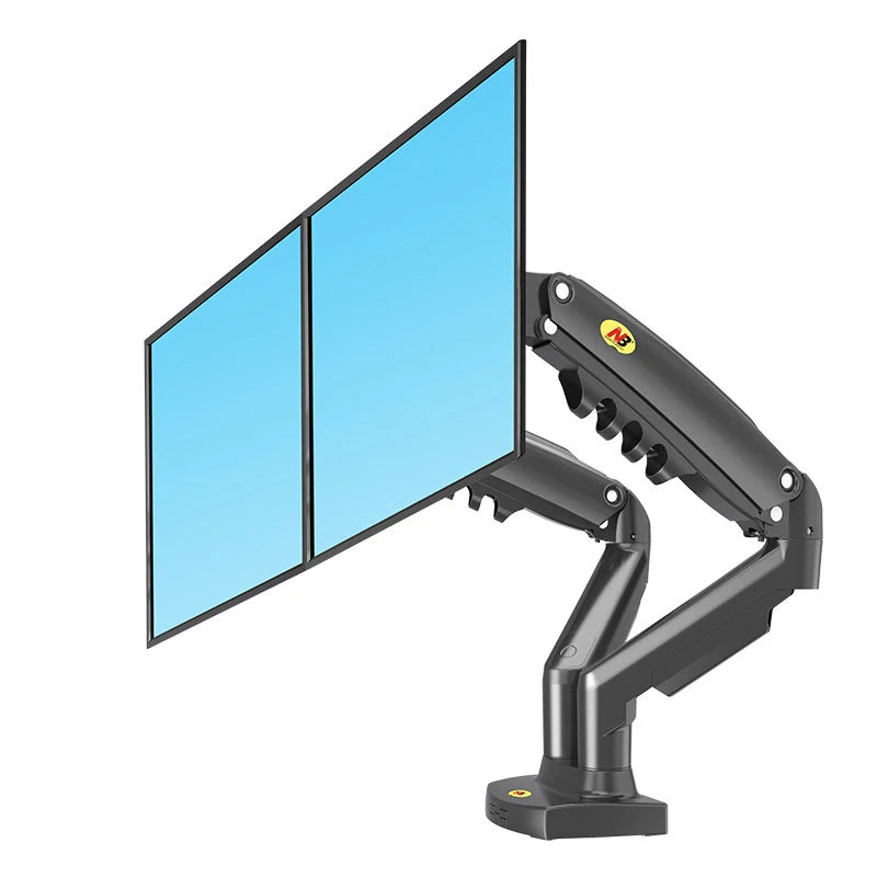 NB F160  Holder Full Motion Dual Arm Monitor Support 17-30 Inch  Mount Bracket Load 2-9 Kgs Each