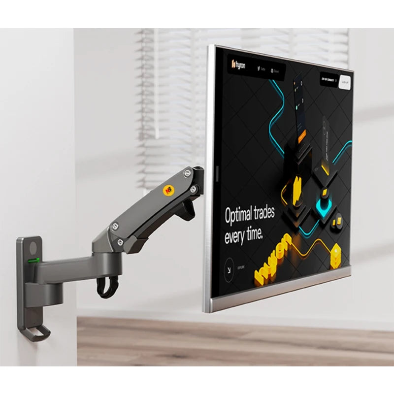 New NB F150 Gas Spring 24-35 inch LED TV Wall Mount Monitor Holder Ergonomic Mount Arm Max. VESA 100*100mm Loading 3-12kgs