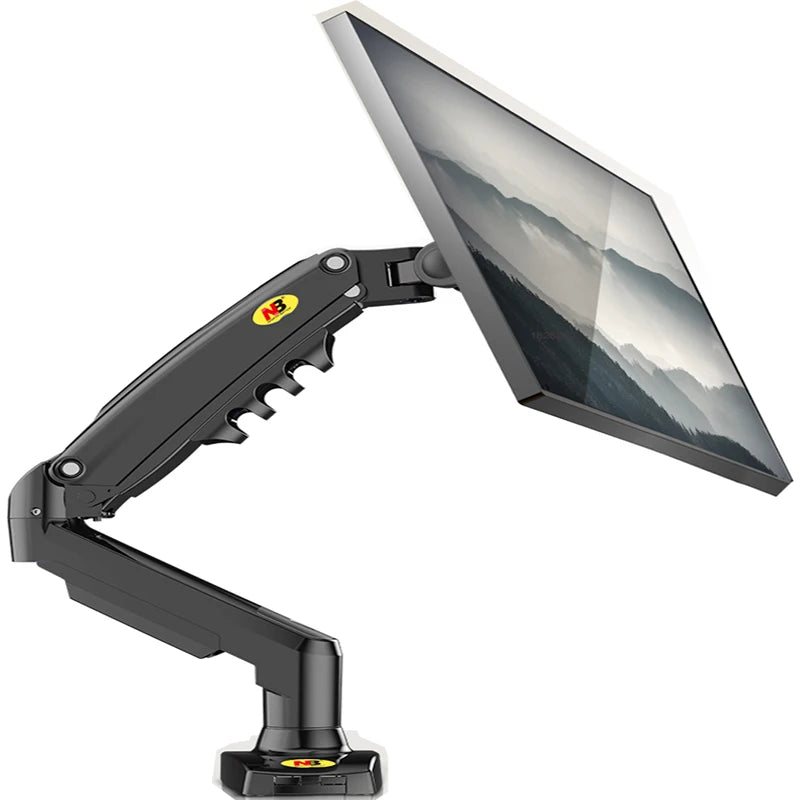 NB F80 Desktop Gas Spring 17-30" LCD LED Monitor Holder Mount Arm Full Motion Display Stand Loading 2-9 Kgs